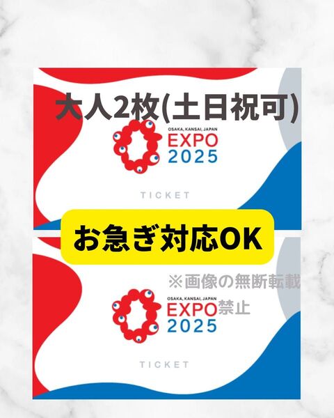 ペア 大阪万博 チケット 一日券 大人 2枚