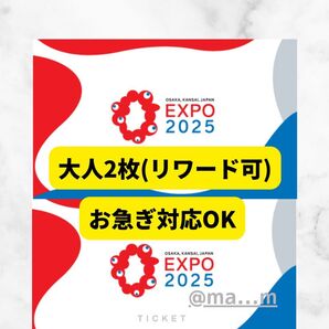 ペア 大阪万博 チケット 一日券 大人 2枚