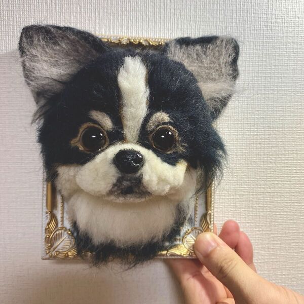 ハンドメイド 羊毛フェルト チワワ