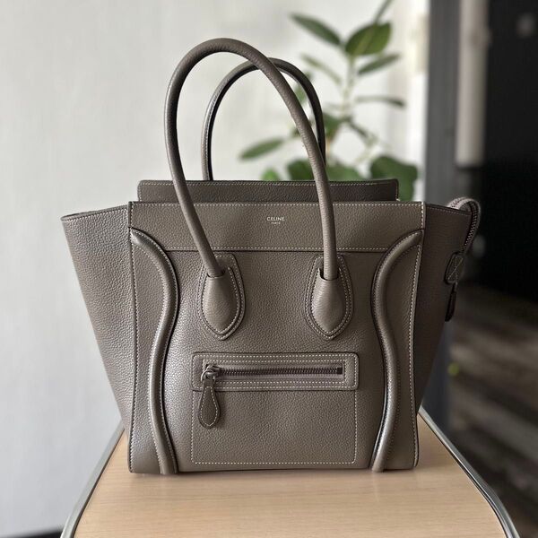 【廃盤品】 CELINE ラゲージ マイクロショッパー スリ トートバッグ