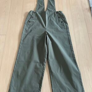 サロペット オーバーオール カーキグリーン