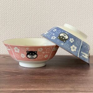 新品未使用 しばいぬ ラーメン丼 2個セット かねこみほ 美濃焼 19cm 犬