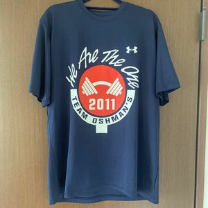 UNDER ARMOUR アンダーアーマー 2011 OSHMAN'S BENCHPRESS CONTEST TEE XL size