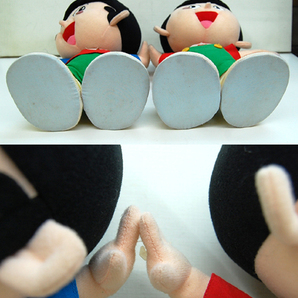 ヤン坊 マー坊 ぬいぐるみ 人形 ヤンマー おもちゃ コレクション レトロ 昭和 Mサイズ YANMAR 札幌発の画像4
