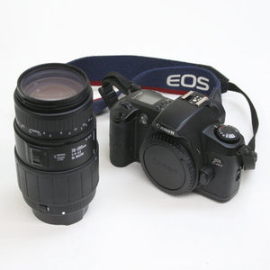 フィルムカメラ Canon NEW EOS Kiss SIGMA 70-300mm 1:4-5.6 DL MACRO ブラック キヤノン 一眼レフ 基本動作確認済み レンズやや不調