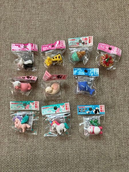 【iwako】イワコーおもしろ消しゴム10個まとめ売り☆消しゴム☆キッズ☆文房具☆筆記用具☆幼稚園☆小学生☆女の子☆男の子