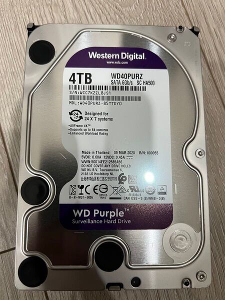 Western Digital WD40PURZ 4TB HDD