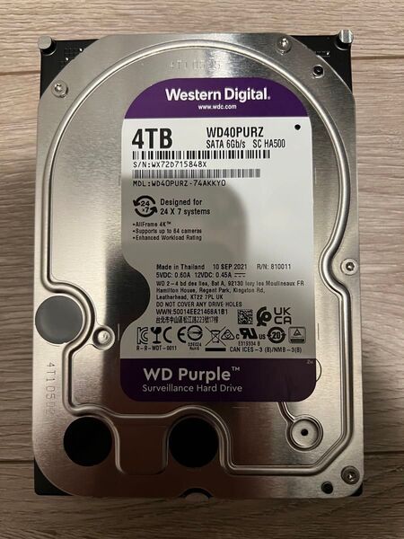 Western Digital WD40PURZ 4TB HDD