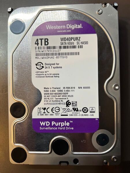 Western Digital WD40PURZ 4TB HDD