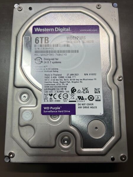 Western Digital WD Purple 6TB HDD
