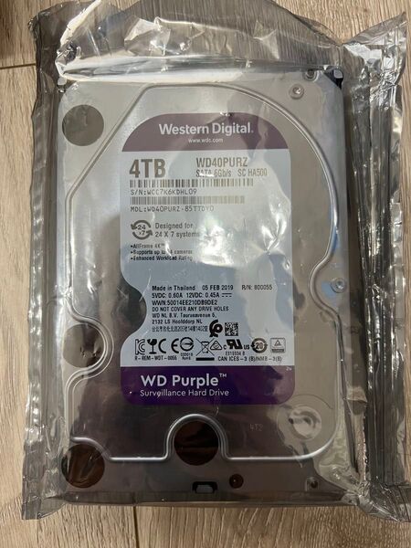 Western Digital WD40PURZ 4TB HDD