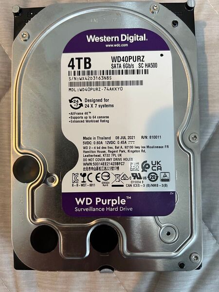 Western Digital WD40PURZ 4TB HDD
