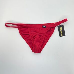 TMコレクション 水着調 サイドストリング ハーフバック ビキニ レッド 下着 水着