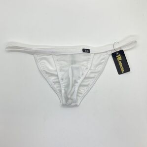 TMコレクション 水着調 サイドストリング ハーフバック ビキニ ホワイト 下着 水着