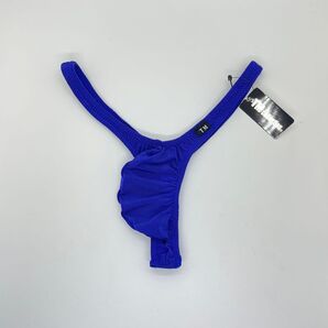 Lサイズ TMコレクション SMK ツノ型セクシー Tバック ビキニ ブルー 下着 水着