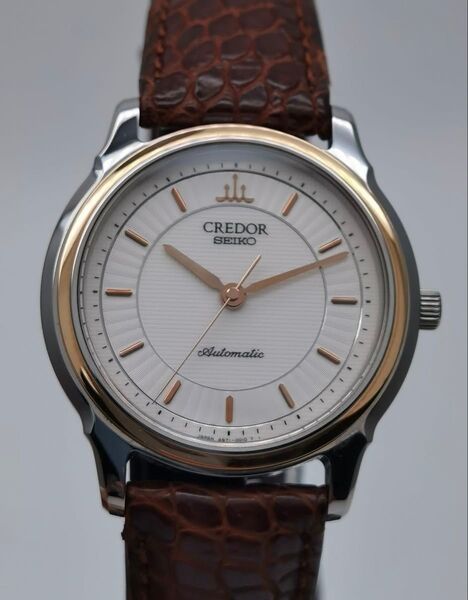 超美品 セイコー SEIKO クレドール CREDOR シグノ GCBB998 4S71-0010 18KT SS メンズ 自動巻