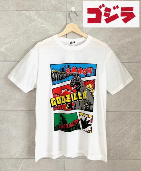 GODZILLA Tシャツ LL ホワイト サザック ゴジラ メンズ レディース