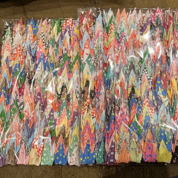 千羽鶴 折り紙千代紙 折り鶴シャワー ハンドメイド