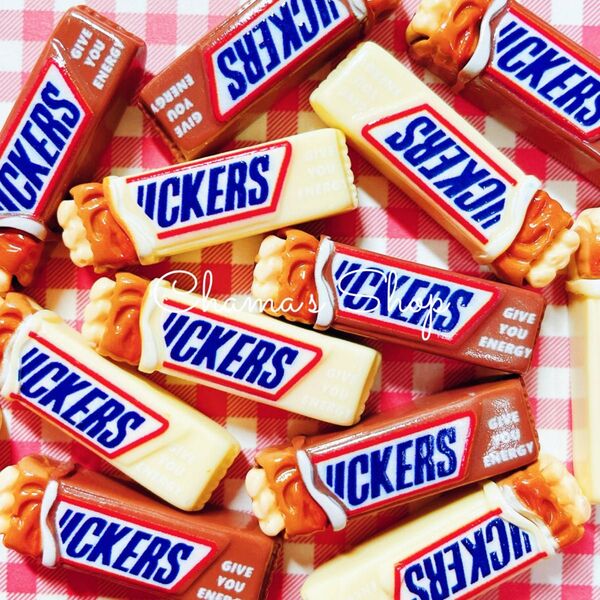 デコパーツ カボション ミニチュア 10個 チョコレートバー お菓子 A-216
