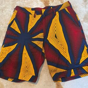 MONITALY モニタリー ハーフパンツ ショートパンツ w30 総柄 アメリカ製 made in USA 古着 USED 中古