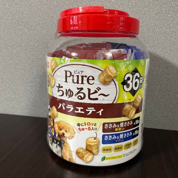いなば Pure ちゅるビ~ バラエティ 2種36袋入り ちゅるビーごはん 焼ささみ ピュア
