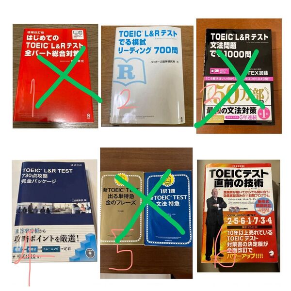 TOEIC★参考書 600 730 800 文法 読解 問題集 試験対策