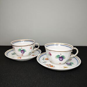 しリチャードジノリ イタリアンフルーツ カップ&ソーサー ペア