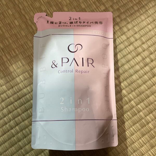 &PAIR コントロールリペア 2in1 シャンプー (詰替え/ブルーバーベナ in ピンクローズ) 350ml