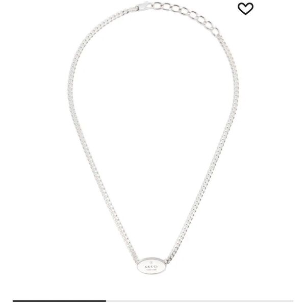 グッチ タグ付きトレードマークチェーンネックレス スターリングシルバー GUCCI gucci SV925 ペンダント