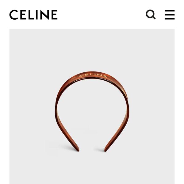 セリーヌ CELINE ヘアアクセサリー ヘッドバンド ベッコウ べっ甲 ハバナブロンド / ドレ ヘアバンド カチューシャ