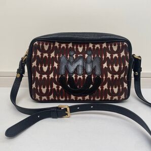 ミュウミュウ MIUMIU ミュウミュウ ジャガード クロスボディーバッグ miumiu eMIUticons
