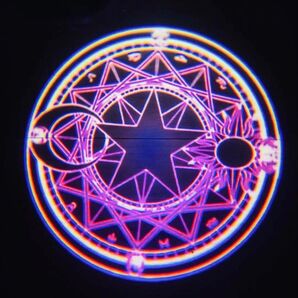 最新ウェルカムドア カーテシ LED カーテシランプ カーテシー ウェルカム ドア ライト ランプ 魔法陣