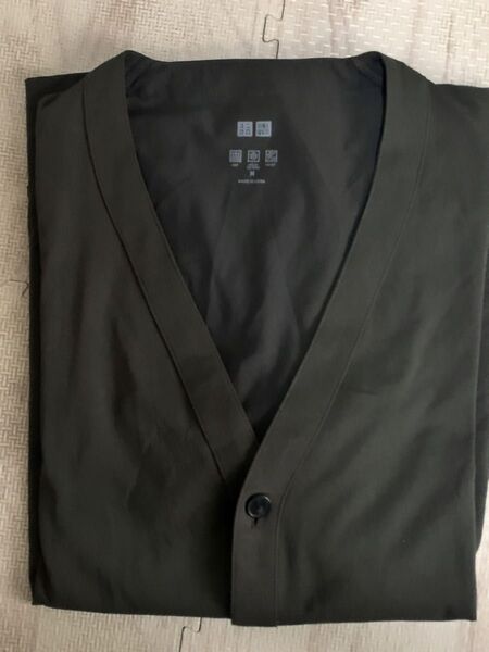 UNIQLO エアリズム カーディガン ダークグリーン オリーブ カーキ M ユニクロ カーデガン airrism