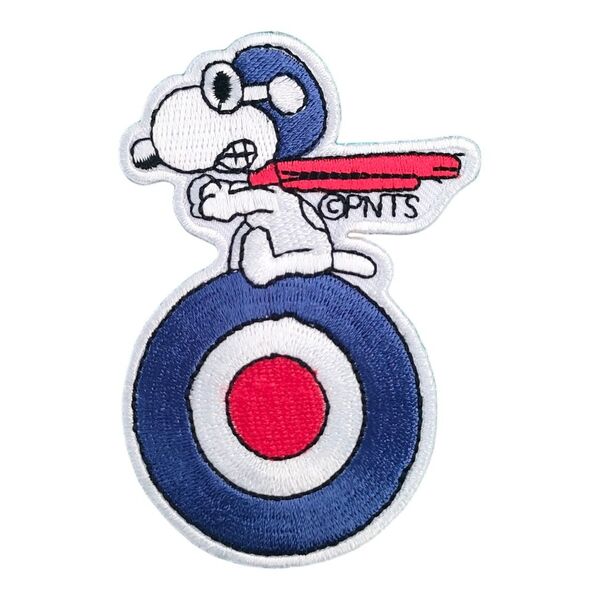 A-26【 アイロンワッペン 】 刺繍ワッペン アップリケ スヌーピー SNOOPY flyingace フライングエース