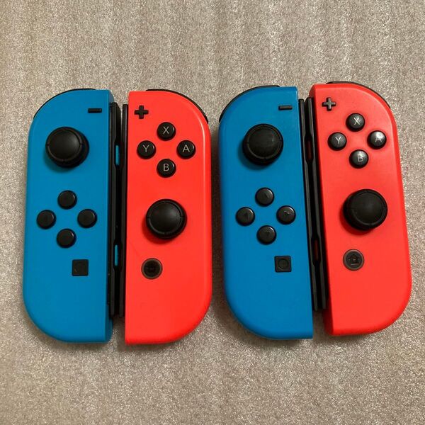 Nintendo Switch ジョイコン ネオンレッド ネオンブルー 4個セット Joy-Con