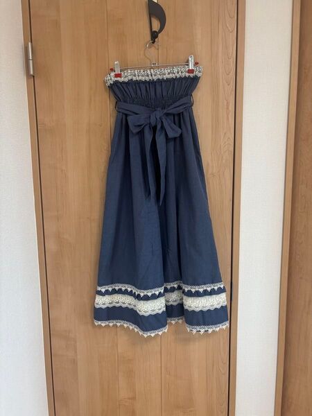 axes femme 2wayガウチョパンツ ガウチョ パンツ ズボン ブルー ボトムス