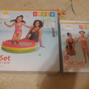 INTEX Wet Set プールと浮き輪 2個セット