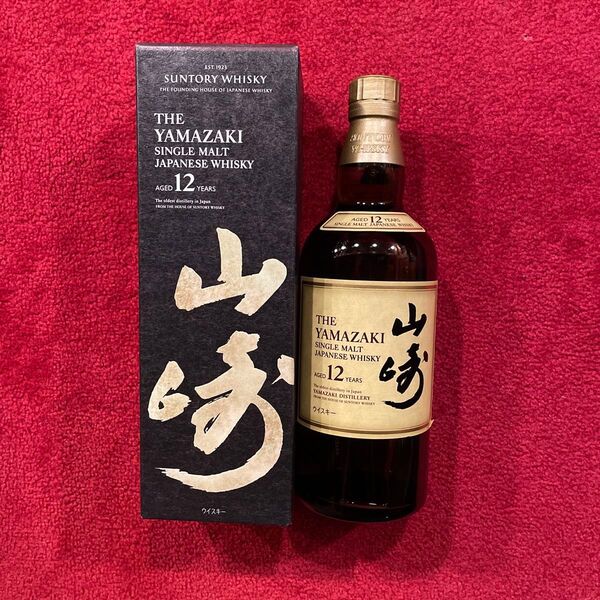 サントリー 山崎 12年 シングルモルト ウイスキー 700ml QRコードシール、ホログラムシール付き 化粧箱付き、正規品