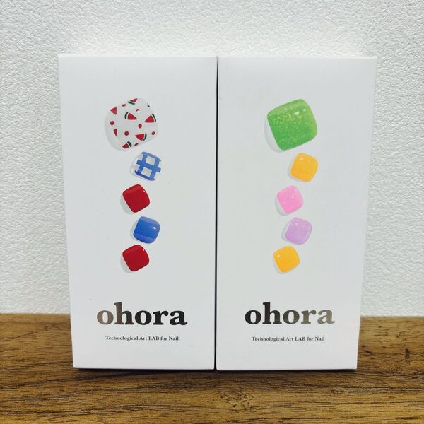 ohora オホーラ セミキュアジェルネイルシート ジェルネイルシール 2点セット
