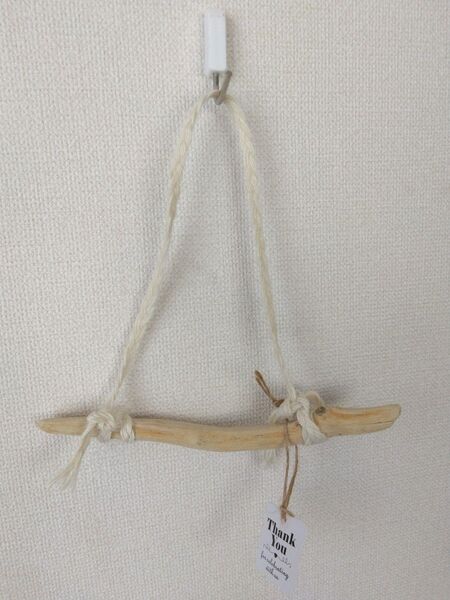 No.102 小 流木ハンガー インテリア 壁掛け ドライフラワー エアプランツ スパニッシュモス マクラメ ハンドメイド