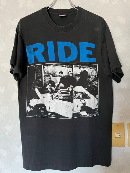 USA製 90s ride ライド シューゲイザー バンド Tシャツ ヴィンテージ L フルーツオブザルーム 激レア 古着