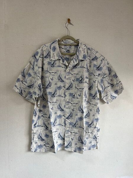Reyn Spooner x UNIQLO オープンカラーシャツ L レインスプーナー 美品 アロハシャツ Hawaiian