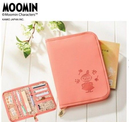 【新品】ムーミン リトルミイ お薬手帳ケース ピンク マルチポーチ
