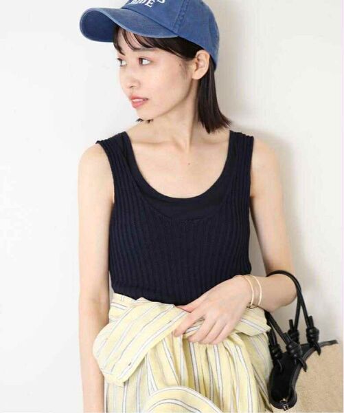 【美品】SLOBE IENA Vネック ニット タンクトップ