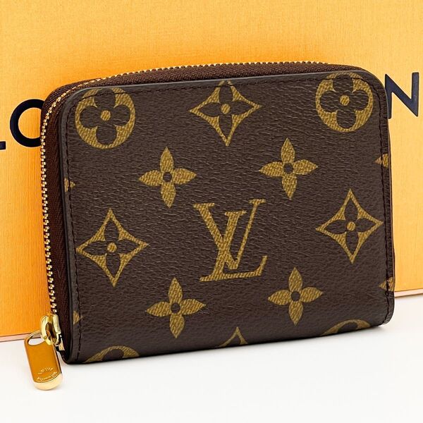 使用わずか LOUIS VUITTON ルイヴィトン モノグラム ジッピーコインパース ラウンド 財布 コインケース M60067