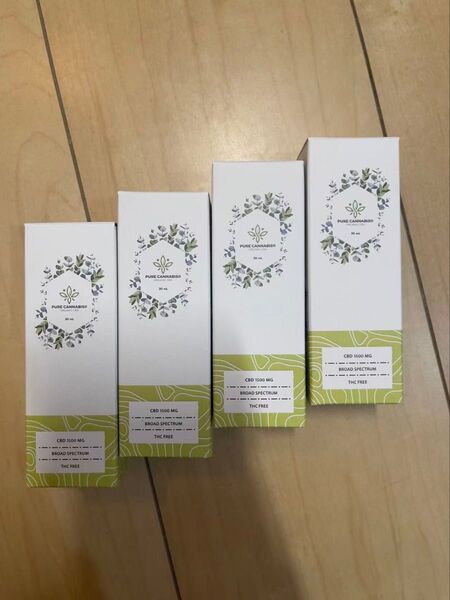 PURE CANNABIS CBDオイル 900mg 30mlx4本 賞味期限2025/12