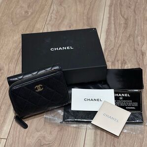 CHANEL シャネル キャビアスキン 三つ折り財布