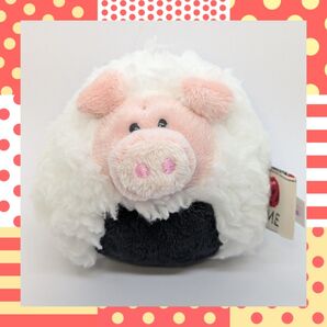 【ピンクピッグ】NICI キーホルダー オニギリ【訳あり】