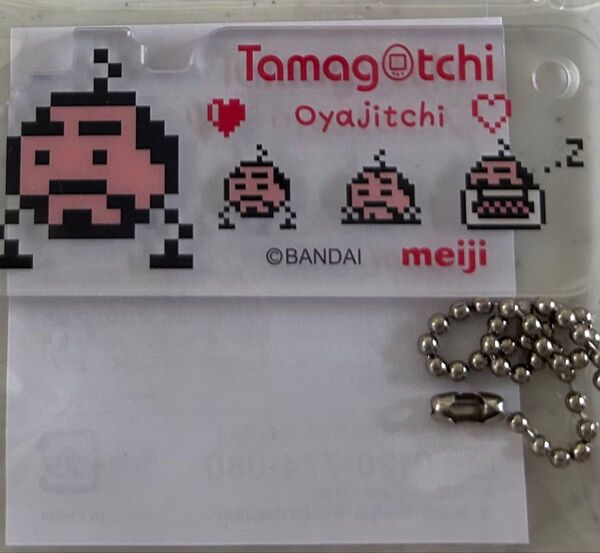 meiji 明治フルーツ 明治いちご たまごっちコラボ アクリルキーホルダー おやじっち 1個
