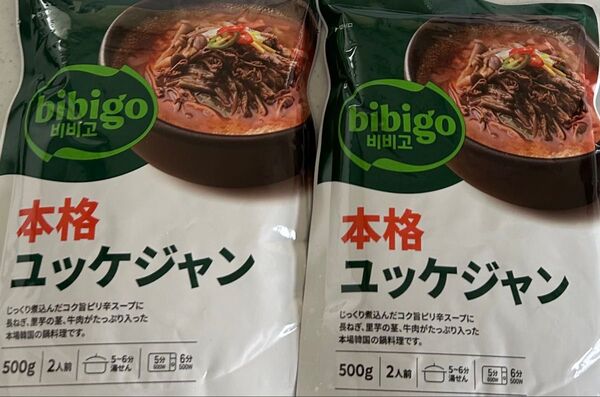 CJ FOODS JAPAN ビビゴ bibigo 本格 ユッケジャン 500g 2人前2袋 ユッケジャン 韓国フード スープ